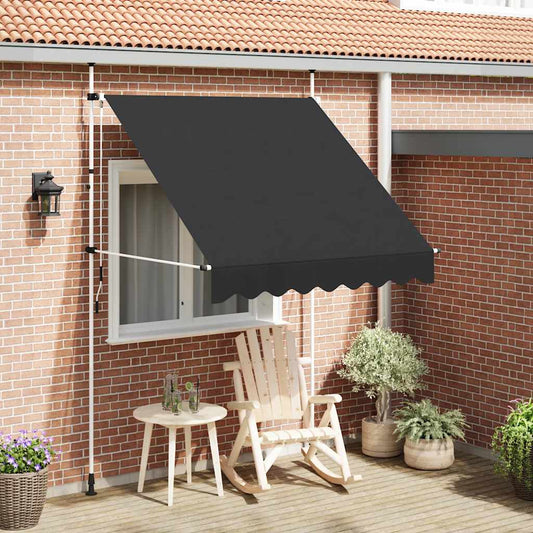 Manual Retractable Awning 200 cm Anthracite