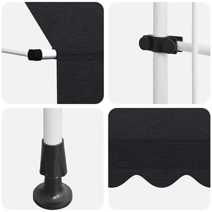 Manual Retractable Awning 400 cm Anthracite