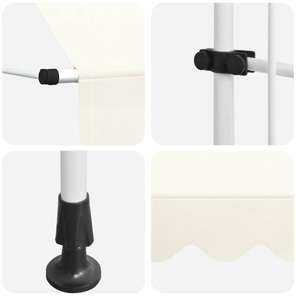Manual Retractable Awning 200 cm Cream