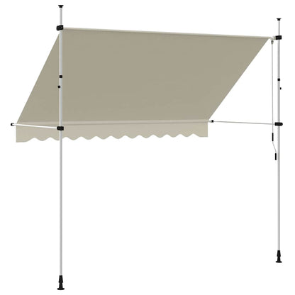 143696 vidaXL Manual Retractable Awning 300 cm Cream