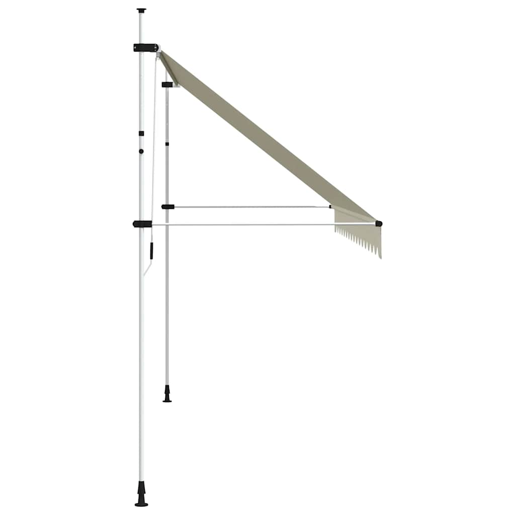 143698 vidaXL Manual Retractable Awning 400 cm Cream