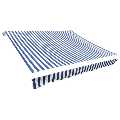 Awning Replacement Fabric Blue and White 450x300 cm Polyester