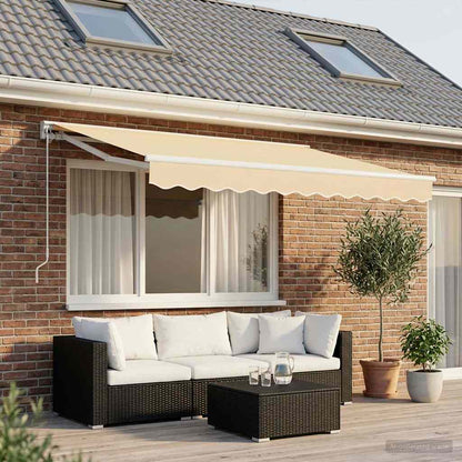 Awning Replacement Fabric Cream 350x250 cm Polyester