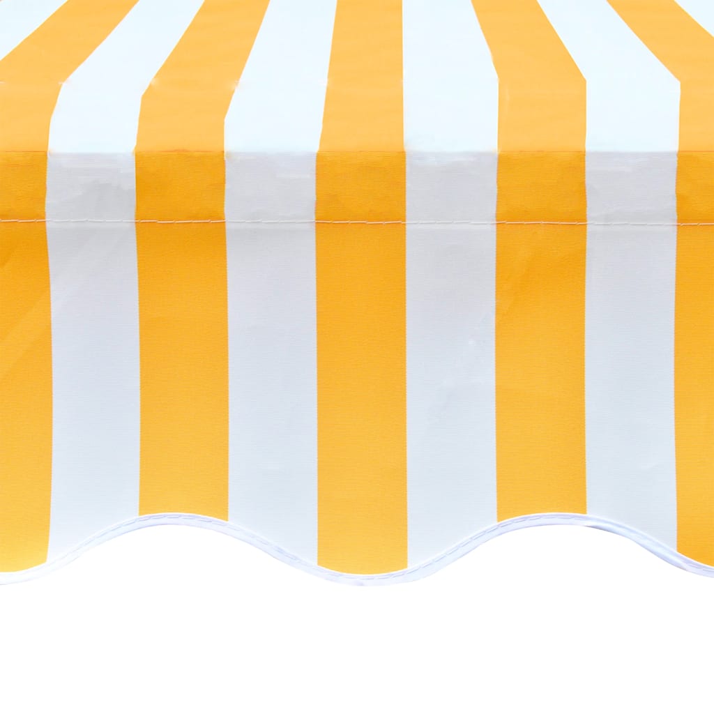 Awning Replacement Fabric Orange and White 350x250 cm Polyester