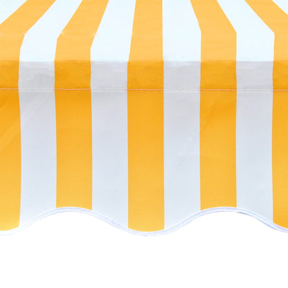 Awning Replacement Fabric Orange and White 350x250 cm Polyester