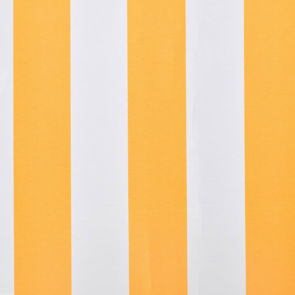 Awning Top Sunshade Canvas Orange & White 4.5x3 m