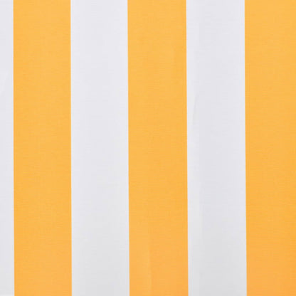 Awning Top Sunshade Canvas Orange & White 4.5x3 m