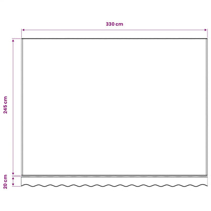 Awning Replacement Fabric Grey 350x250 cm Polyester