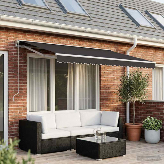 Awning Replacement Fabric Grey 600x300 cm Polyester