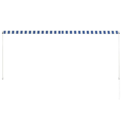 Retractable Awning 300x150 cm Blue and White