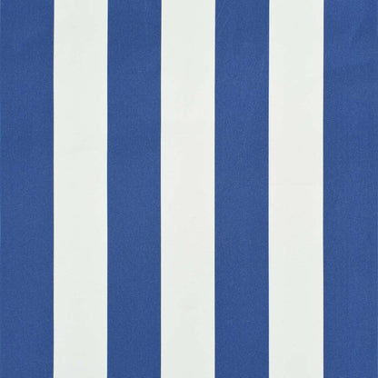 Retractable Awning 400x150 cm Blue and White