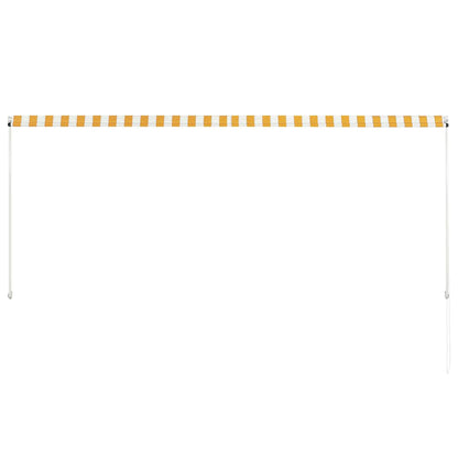 Retractable Awning 300x150 cm Yellow and White