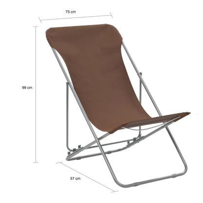 Beach Chair | Set of 2 | Brown