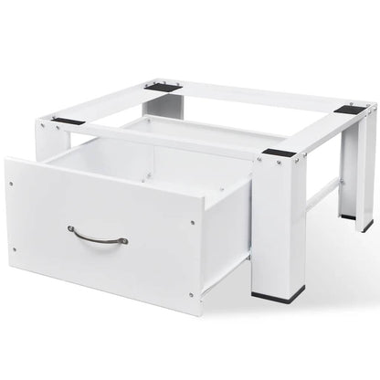 275393 vidaXL Pedestal for Washing Machine White with Drawer (50448)