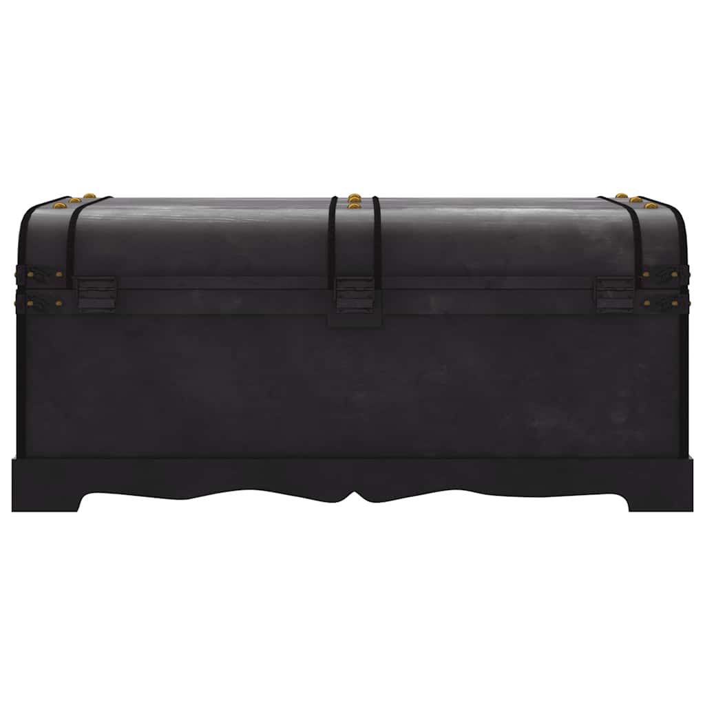 275394 vidaXL Treasure Chest Wood Black 90x51x42 cm(60797)