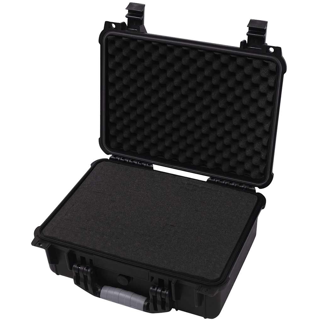 275398 vidaXL Protective Case Black 40,6x33x17,4 cm (142167)