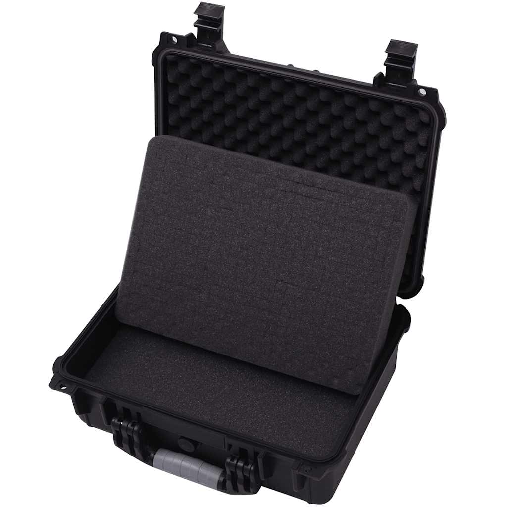 275398 vidaXL Protective Case Black 40,6x33x17,4 cm (142167)