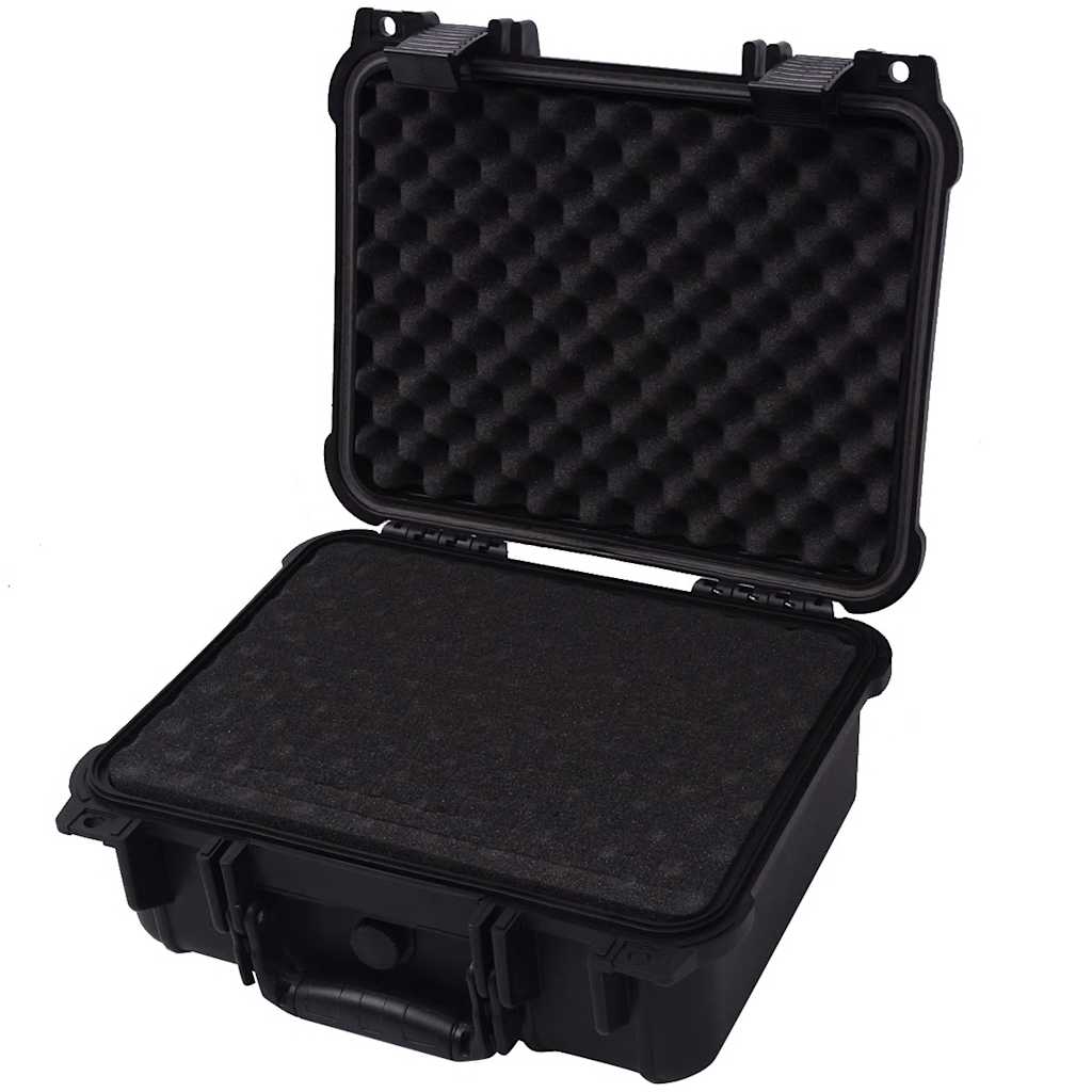 275399 vidaXL Protective Case Black 35x29,5x15 cm (142168)