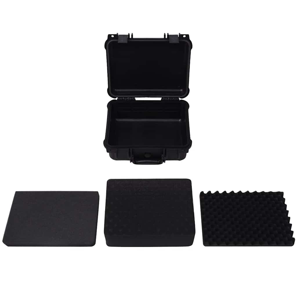 275399 vidaXL Protective Case Black 35x29,5x15 cm (142168)