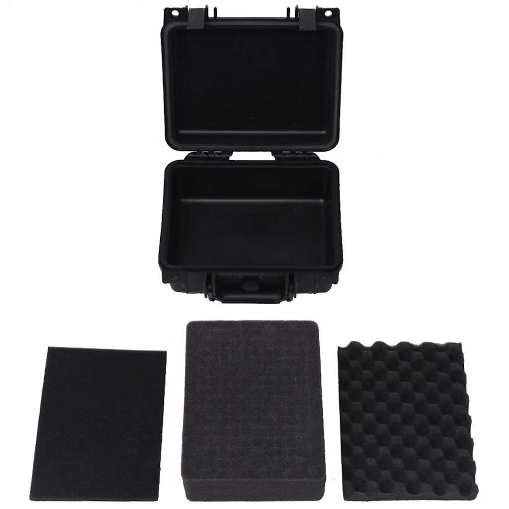 275400 vidaXL Protective Case Black 27x24,6x12,4 cm (142169)