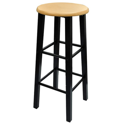275403 vidaXL Bar Table and Stool Set 3 Pieces Wood and Steel (240095)