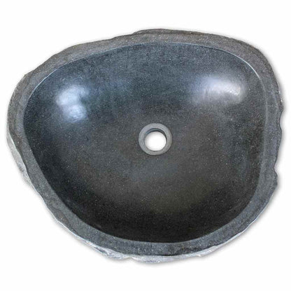 275410 vidaXL Wash Basin River Stone (242668)