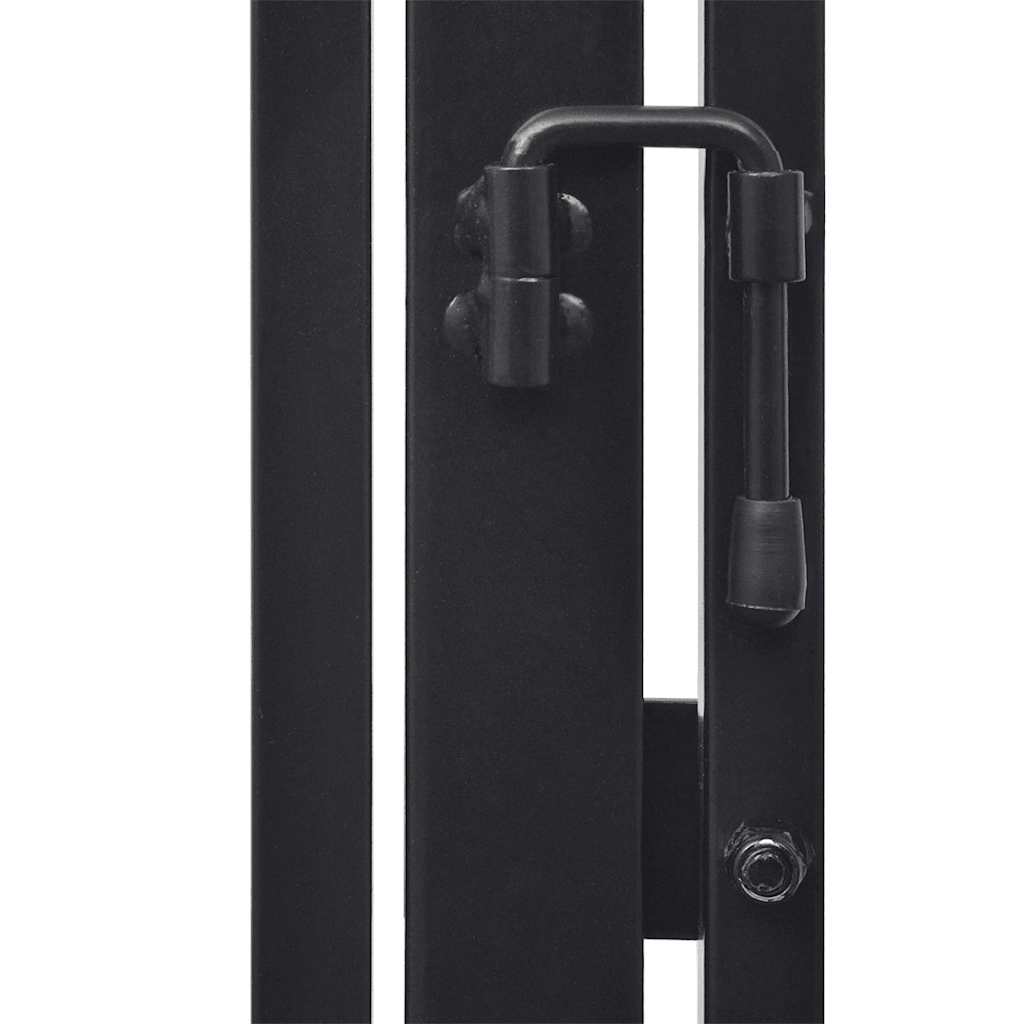 275411 vidaXL Fireplace Fence for Pets Black Steel (242684)