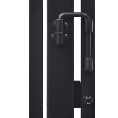 275411 vidaXL Fireplace Fence for Pets Black Steel (242684)