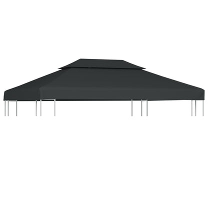 Gazebo Top Cover | Anthracite | Polyester with PVC coating | 4x3 meters