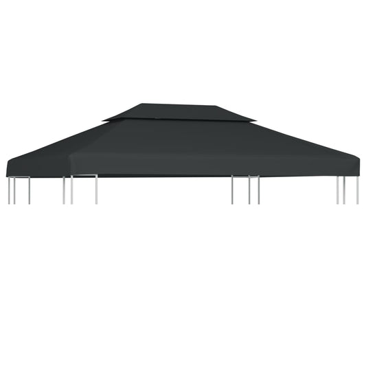 Gazebo Top Cover | Anthracite | Polyester with PVC coating | 4x3 meters