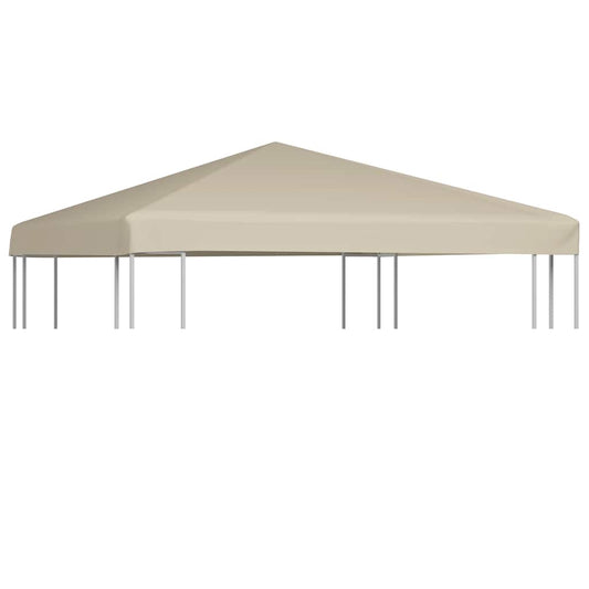 Gazebo Top Cover 310 g/m² 3x3 m Beige