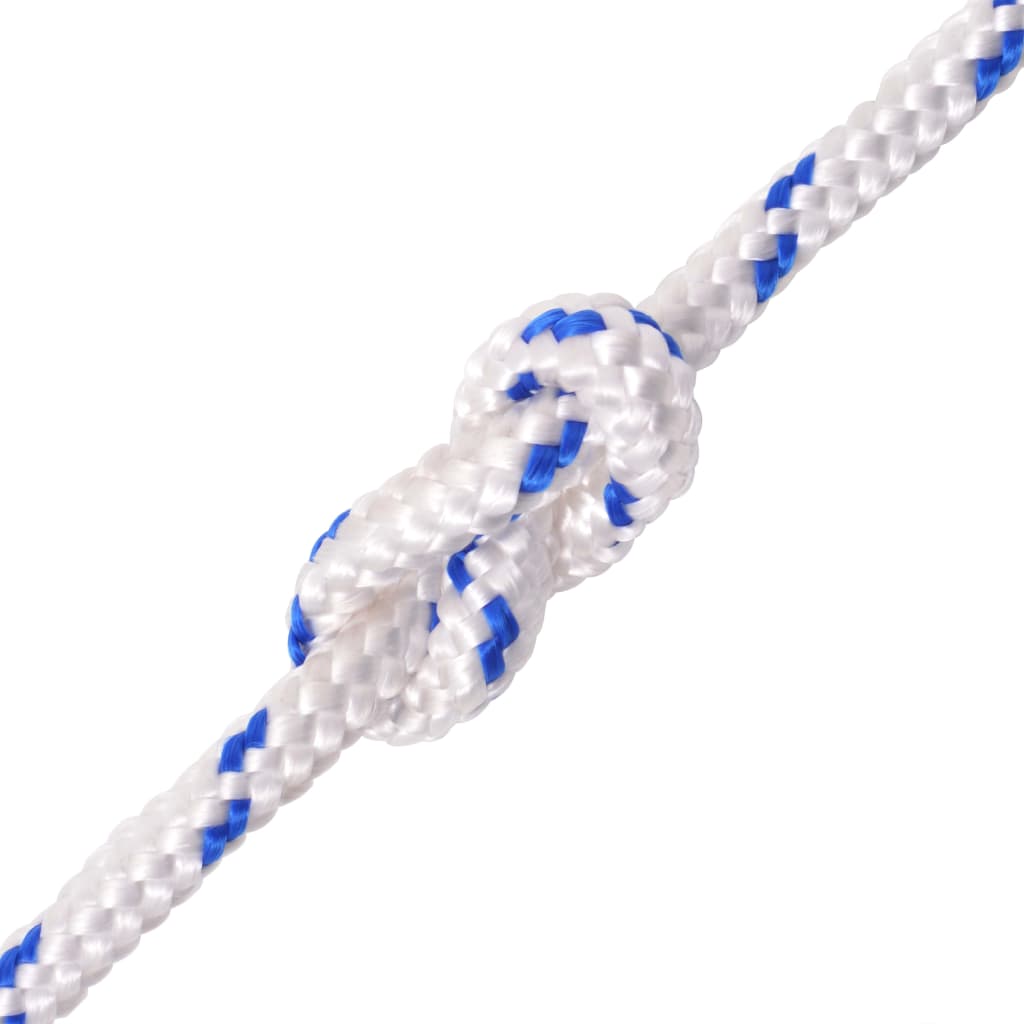 143804 vidaXL Marine Rope Polypropylene 14 mm 250 m White