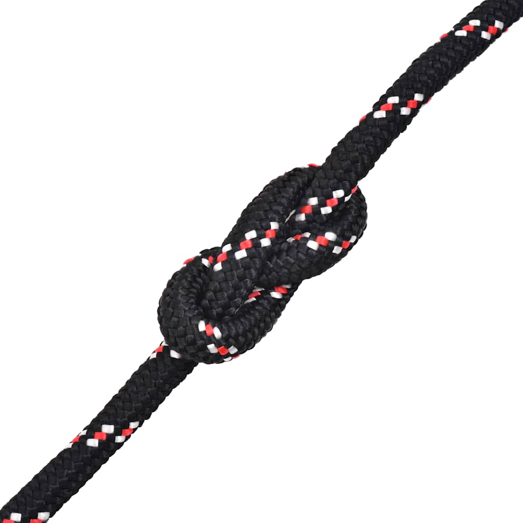 143808 vidaXL Marine Rope Polypropylene 6 mm 500 m Black