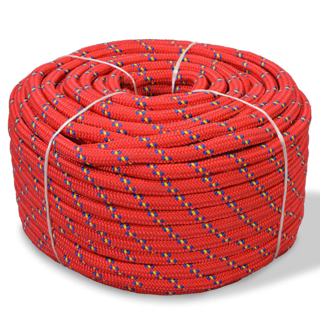 Marine Rope Polypropylene 16 mm 50 m Red