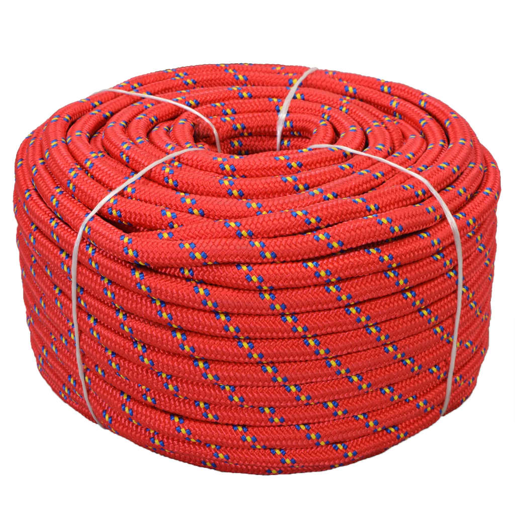 Marine Rope Polypropylene 18 mm 50 m Red