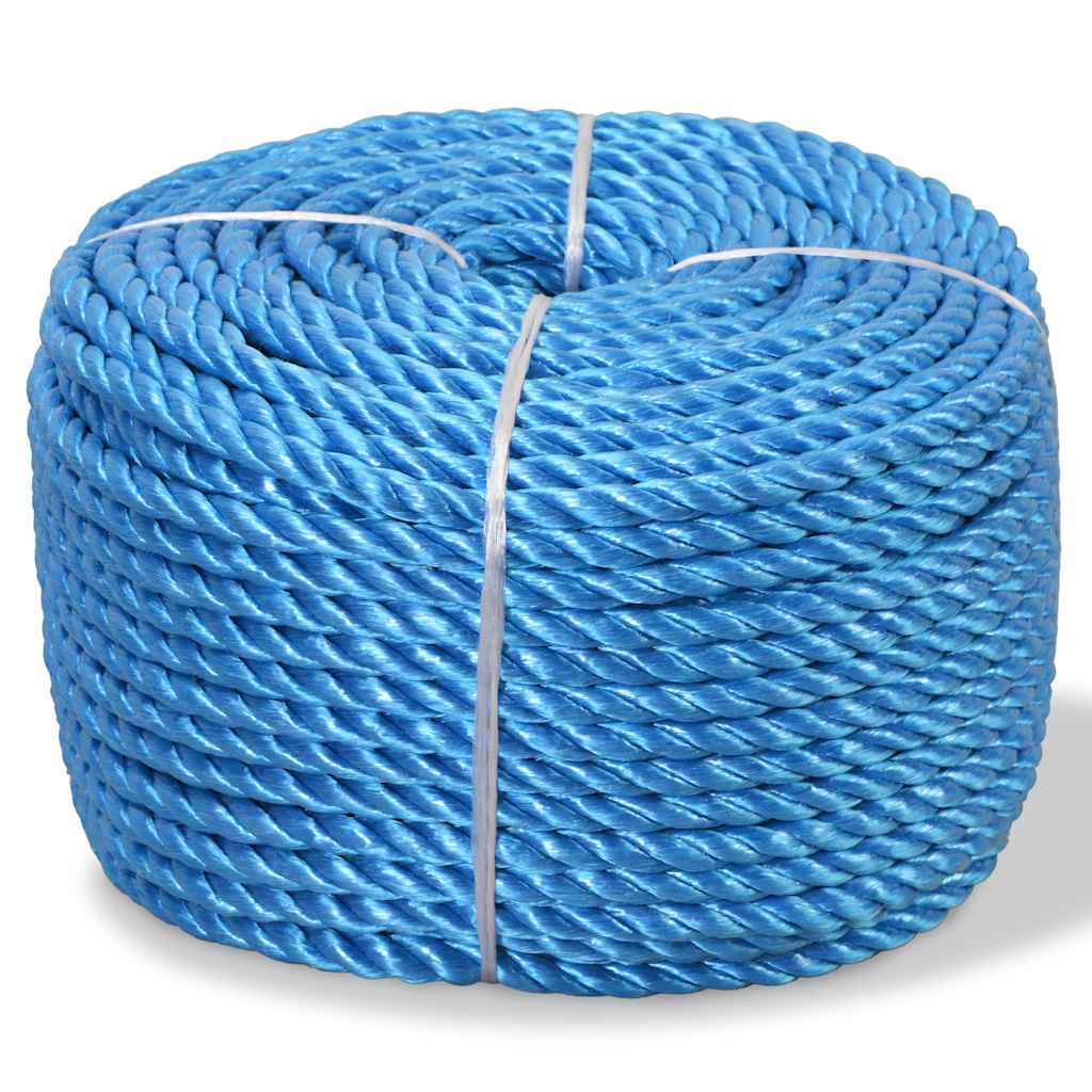 143851 vidaXL Twisted Rope Polypropylene 16 mm 250 m Blue
