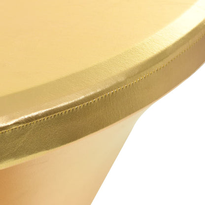 2 pcs Table Covers Stretch 80 cm Gold