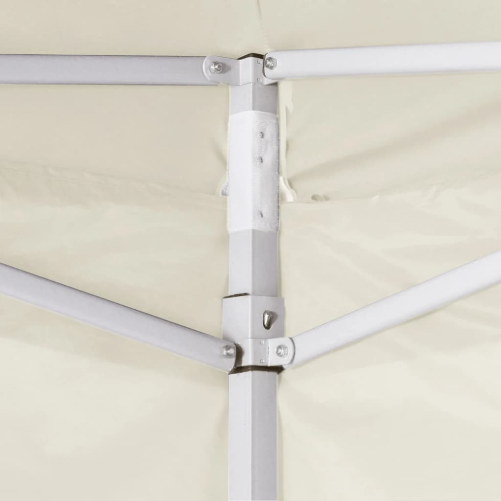 Foldable Tent with 2 Walls 291x291x315 cm Cream