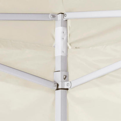 Foldable Tent with 2 Walls 291x291x315 cm Cream