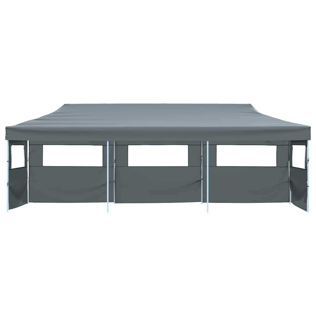 Folding Pop-up Party Tent with 5 Sidewalls 870x291x315 cm Anthracite