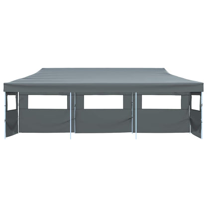 Folding Pop-up Party Tent with 5 Sidewalls 870x291x315 cm Anthracite