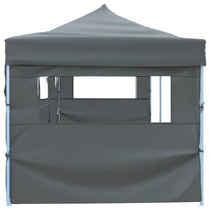 Folding Pop-up Party Tent with 5 Sidewalls 870x291x315 cm Anthracite