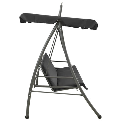 Outdoor Convertible Swing Bench with Canopy 198x120x205 cm