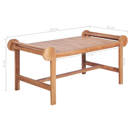 44734 vidaXL Coffee Table 100x50x45 cm Solid Teak