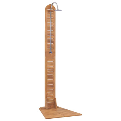 Garden Shower Solid Teak 70x75x204 cm
