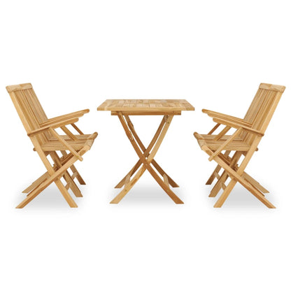 Garden Dining Set | Teak | Fine sanded teak hardwood | Medium | Foldable