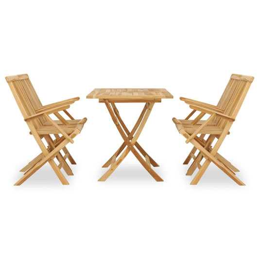 Garden Dining Set | Teak | Fine sanded teak hardwood | Medium | Foldable