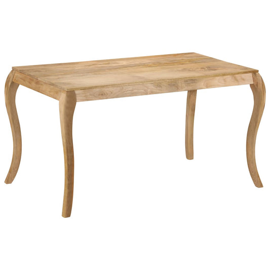 247114 vidaXL Dining Table 135x75x76 cm Solid Mango Wood