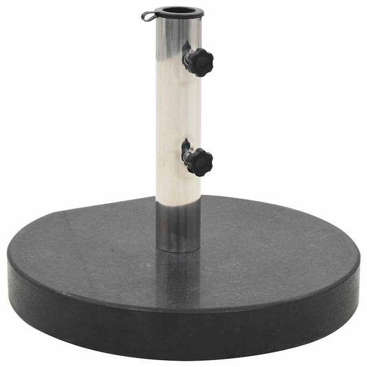 Parasol Base | Black | Granite | Medium | Parasol Base | Round | Modern