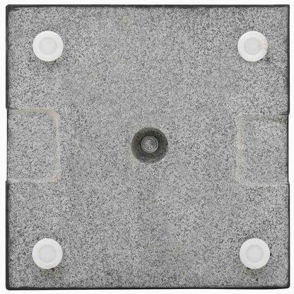 Parasol Base | Black | Granite, Stainless Steel | 20kg, 40 x 40 x 4.5 cm